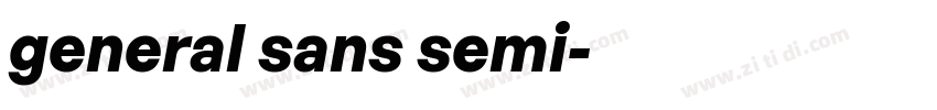 general sans semi字体转换